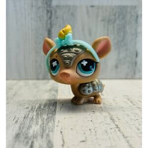 Littlest Pet Shop LPS Armadillo and Accessory EUC